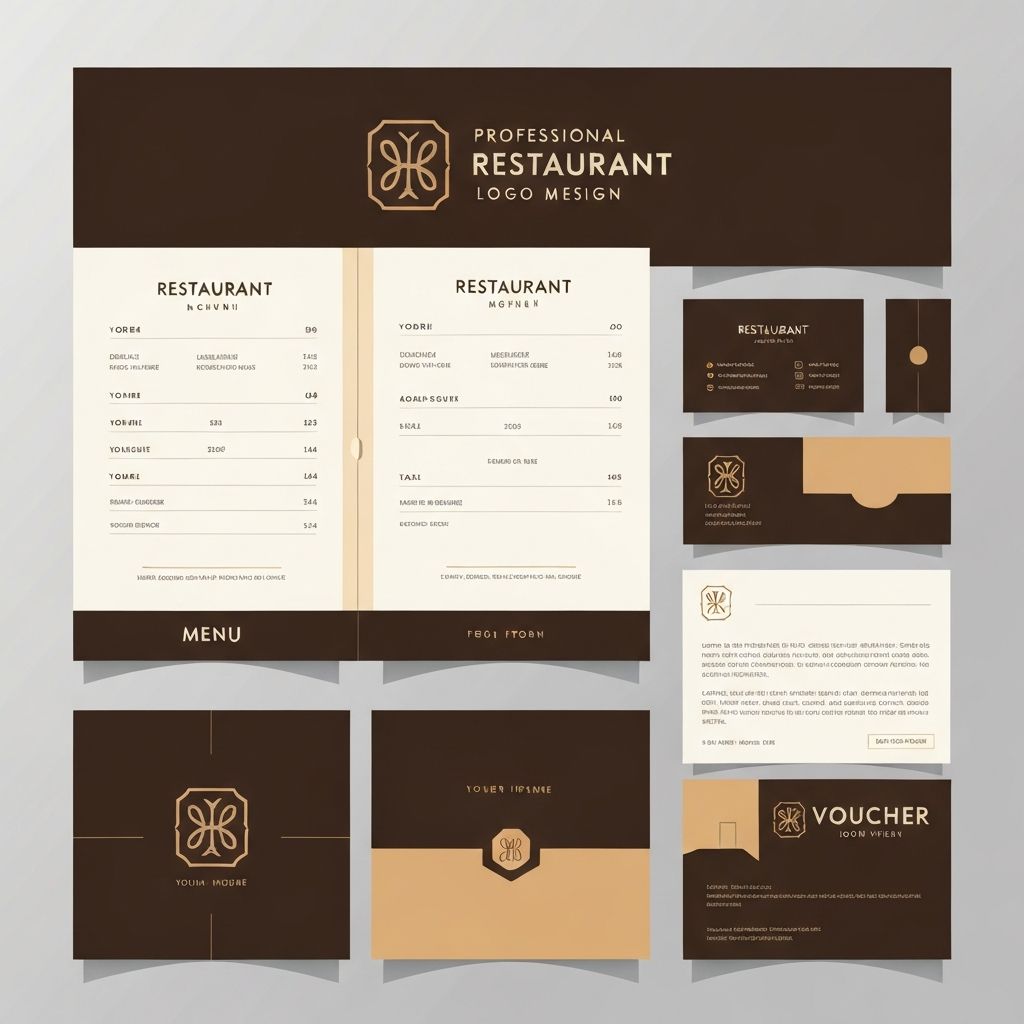 Identite visuelle pour un restaurant - Chaleureux et premium